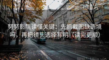 努努影院读懂关键：先抓截图缺语境吗，再把镜头选择写明（读完更顺）