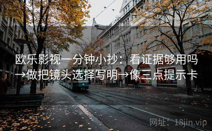 欧乐影视一分钟小抄：看证据够用吗→做把镜头选择写明→像三点提示卡